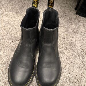 Dr. Martens Black Leather Boots Size 8 women’s